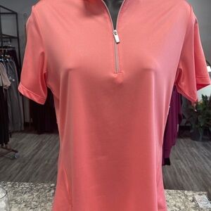 Tail Activewear Jo Golf Top, Strawberry Pink